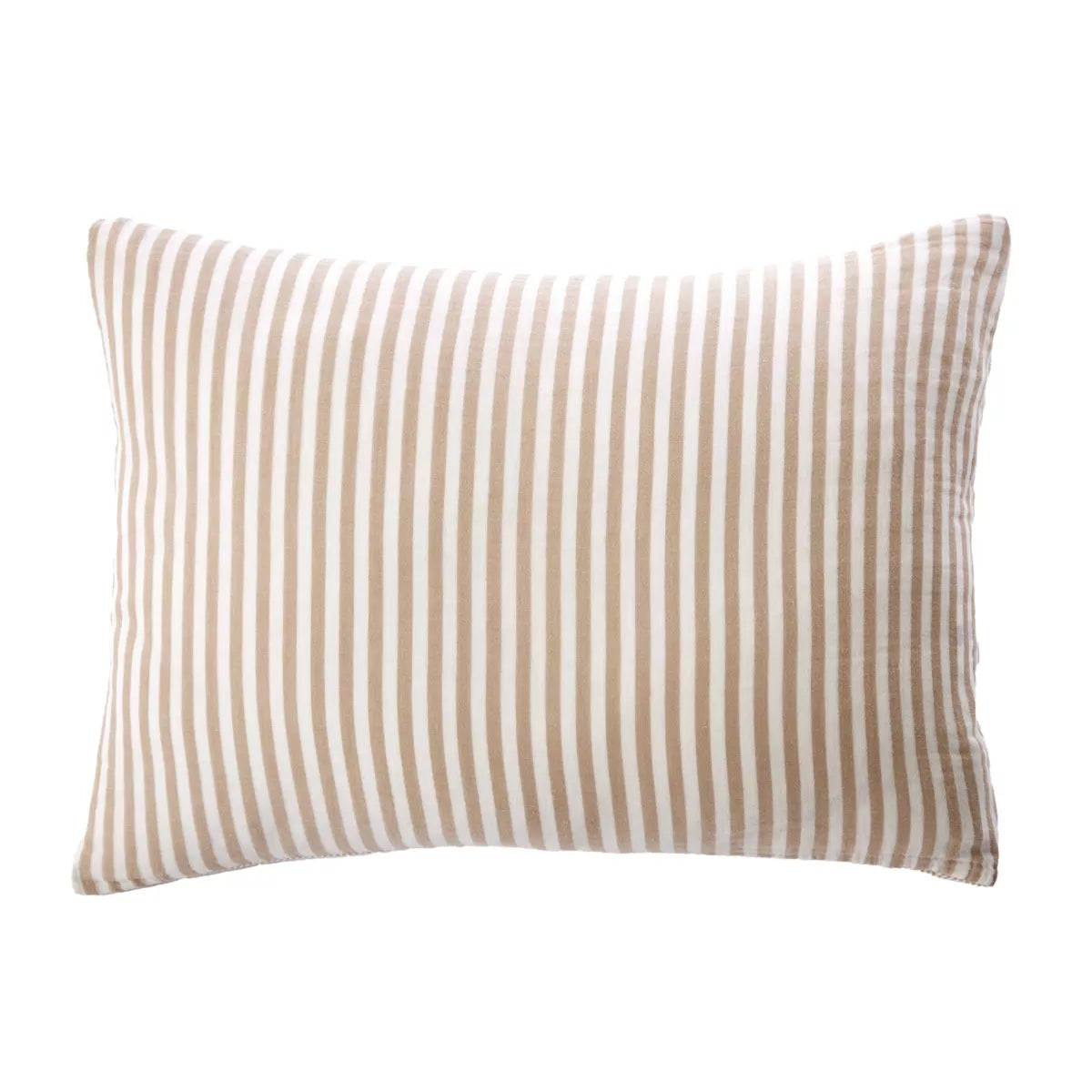 ROMIE linge de lit gaze de coton rayures Ficelle