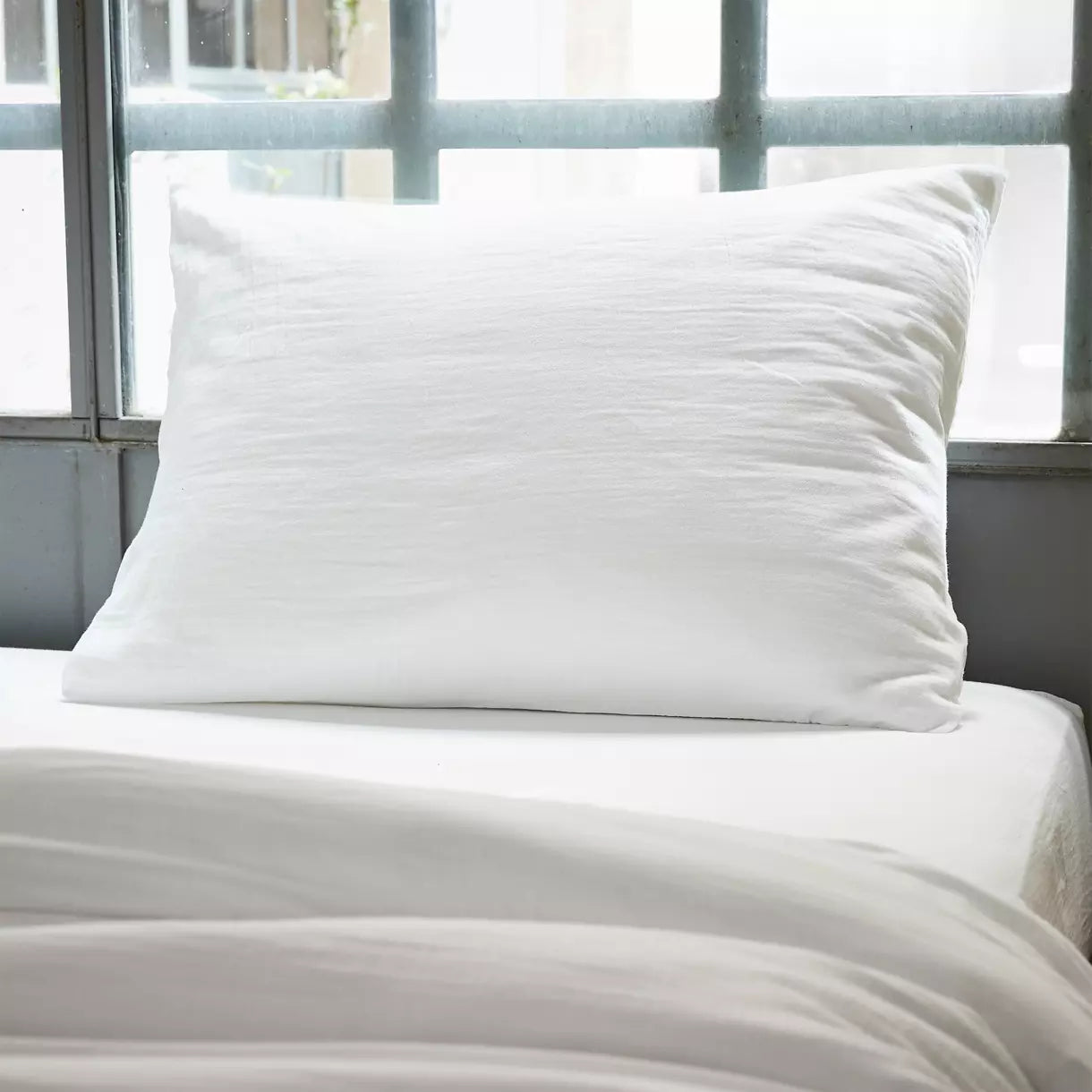 GAIA - Linge de lit gaze de coton Blanc Chantilly