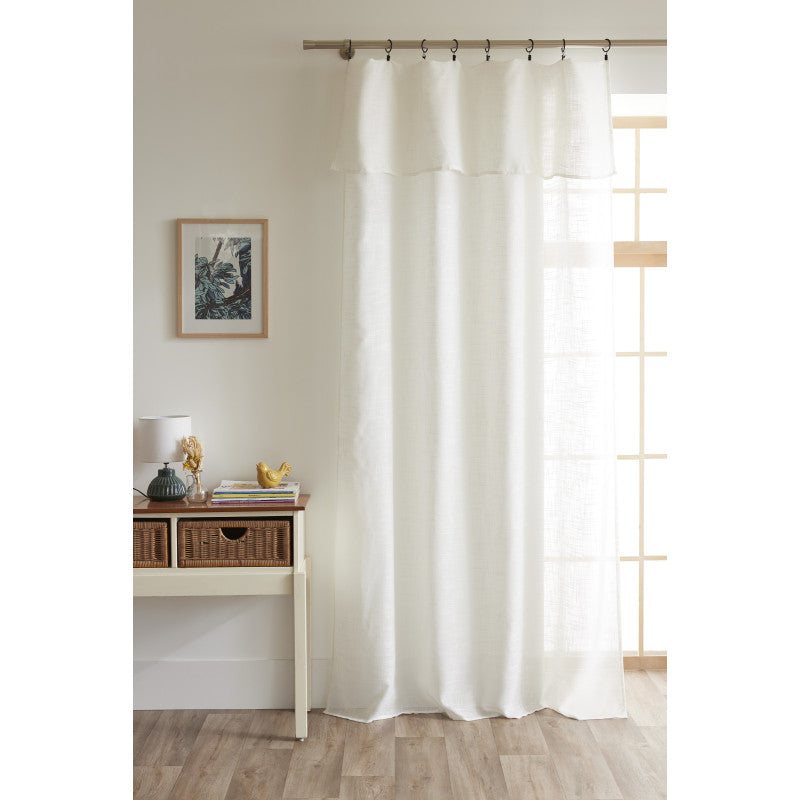 RIDEAU NIA BLANC 140X270