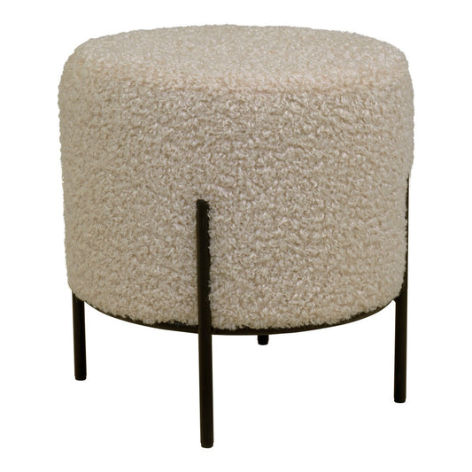 ALFORD Pouf - Gris-marron 37 cm