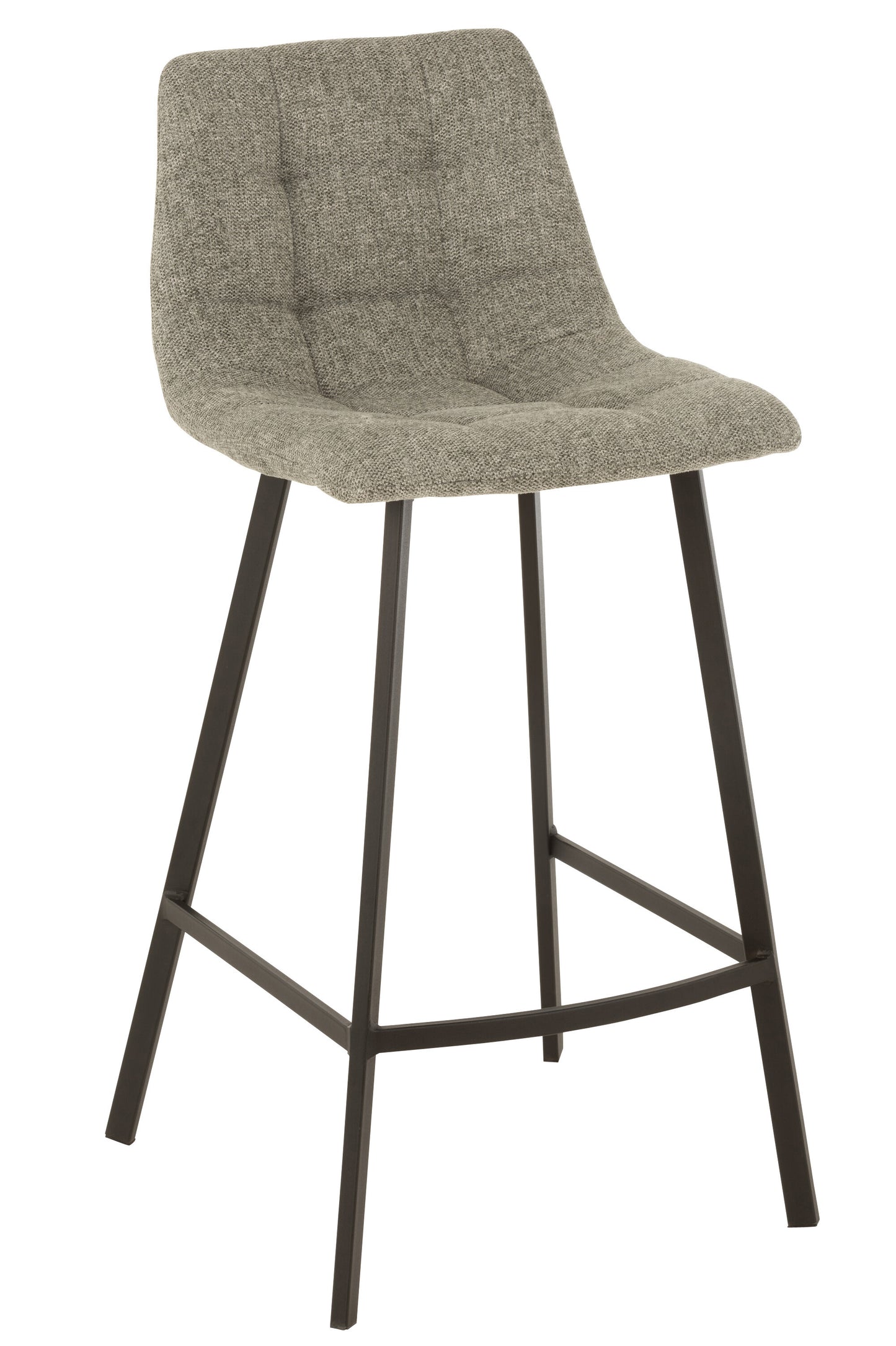 STEPHANE Chaise de bar gris/beige