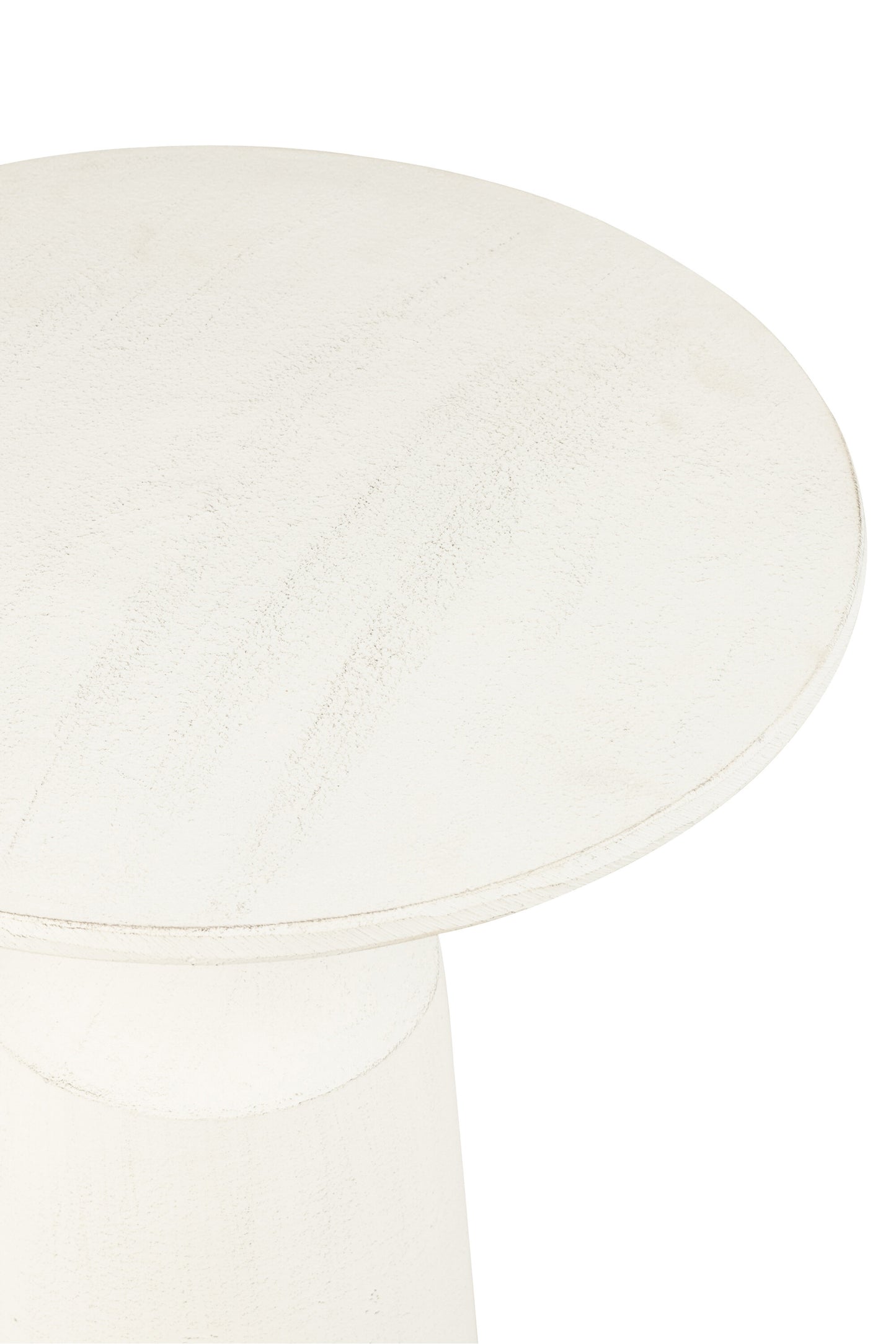 GIGI Table basse blanche aluminum