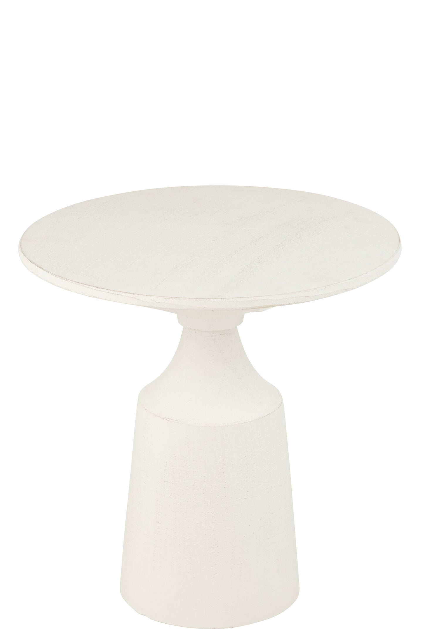 GIGI Table basse blanche aluminum