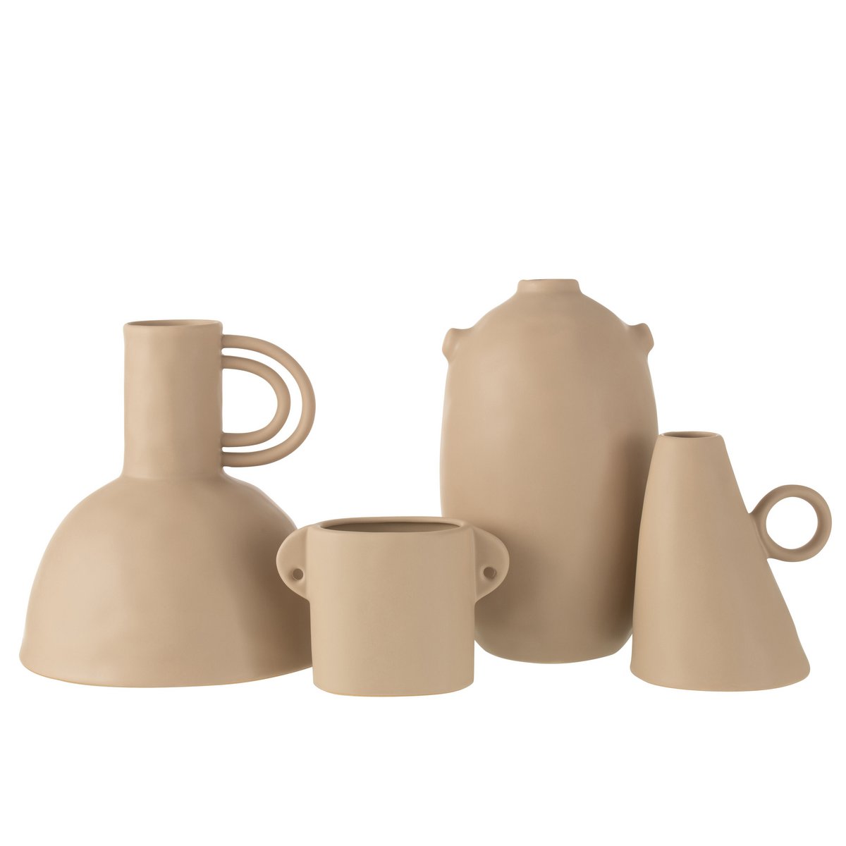 RENAISSANCE - Pichet décoratif Céramique Beige - 24 cm de haut