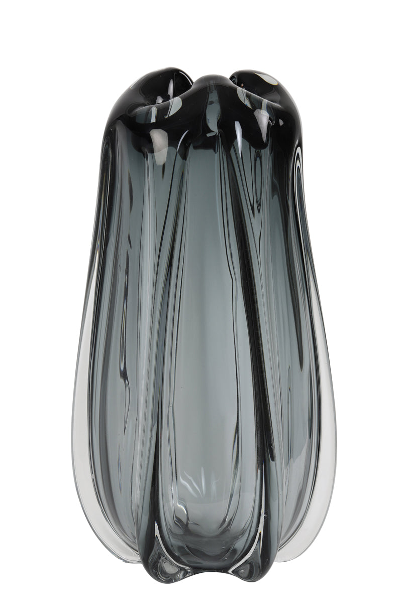 MURANO grand vase gris - H38 cm