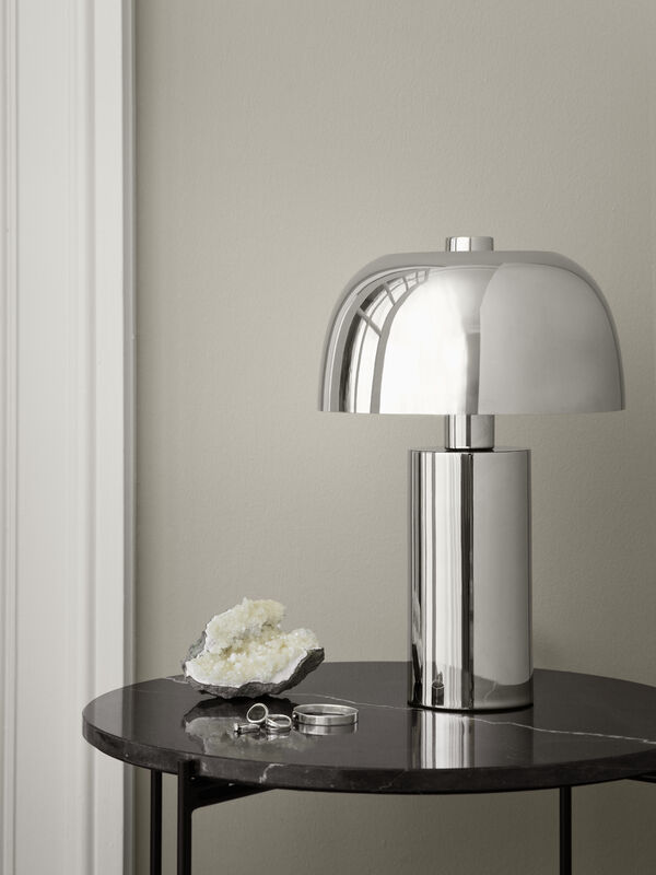 LULU Lampe champignon Chrome - H 37 cm