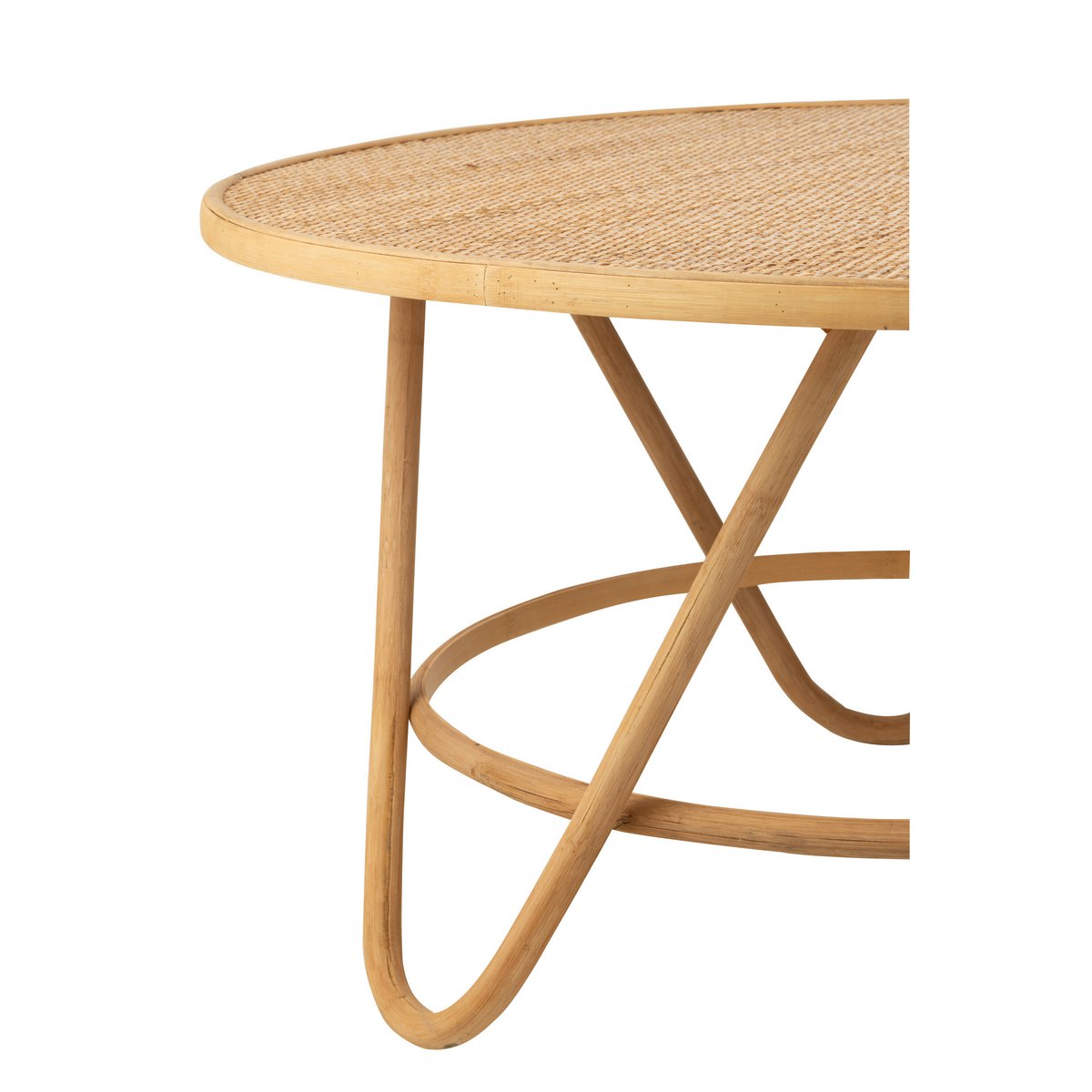 BALIA Table d'appoint rotin - 80 cm